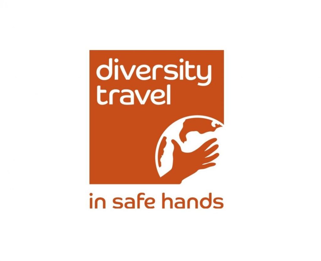 This is the Diversity Travel Logo as they embrace inclusion