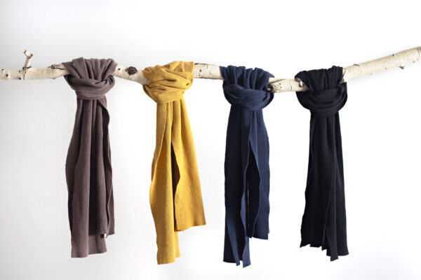 Handmade organic cotton thermal scarf